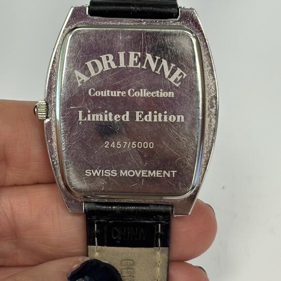 ADRIENNE COUTURE COLLECTION LIMITED 2457/5000 PAVE SWAROVSKI CRYSTAL WATCH Swiss - Picture 2 of 12